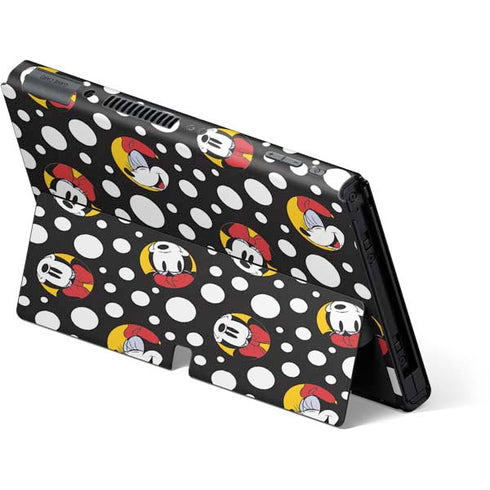 Disney Minnie Mouse Bubbles Face Pattern Nintendo Switch OLED (2021) Skin